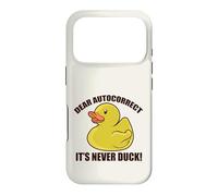 Cher Autocorrect, It's Never Duck! Funny Texting Fuck Meme Coque pour iPhone 17 Pro