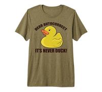 Cher Autocorrect, It's Never Duck! Funny Texting Fuck Meme T-Shirt Haut de Gamme