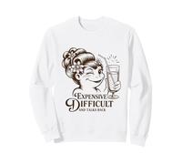 Cher Difficile et Parler en arrière Style Vintage Mignon Sweatshirt