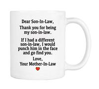 Cher Gendre… Avec Tout Mon Amour, Ta Belle-Mère Tasse À Café Modernes Mug À Café Céramique Tasses À Thé Pour Travail Cuisine Maison 330Ml