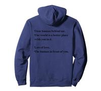 Cher Humain, derrière Moi, Le Monde est Meilleur avec toi Love Kind Sweat à Capuche