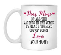 Cher Mème De Tous Les Vagins Du Monde, Je Suis Tombée De Ton Amour Tasse À Café Céramique Mug À Café Avec Anse Tasses À Thé Pour Espresso Chocolat Chaud Lait Cappuccino 330Ml