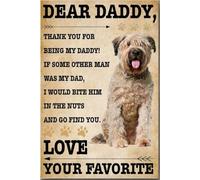 Cher papa, merci d'être mon papa ! Affiche décorative murale sur le thème de la paternité, cadeau pour la fête des pères, anniversaire, décoration intérieure, salon, amoureux des chiens, toile