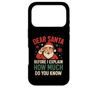 Cher Père Noël, Avant Que Je ne t'explique à Quel Point tu Sais Quoi de drôle Coque pour iPhone 17 Pro
