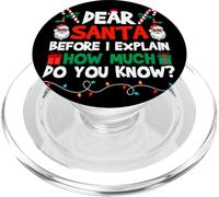 Cher Père Noël, Avant Que Je ne t'explique ce Que tu Sais, Noël PopSockets PopGrip pour MagSafe