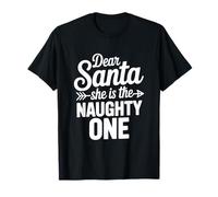 Cher Père Noël, C'est la vilaine - Funny Christmas T-Shirt