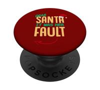 Cher Père Noël, c'était de sa faute PopSockets PopGrip Adhésif