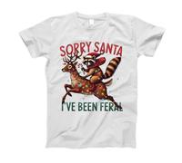 Cher Père Noël, J'Ai Été Un Amoureux des Ratons Laveurs De Noël Tee Shirt Confortable T-Shirts Manches Courtes T-Shirt De Sport pour Gym Yoga Sport 3XL