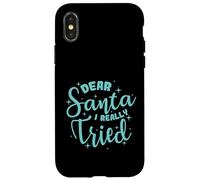 Cher Père Noël, J'Ai Vraiment essayé Noël Coque pour iPhone X/XS
