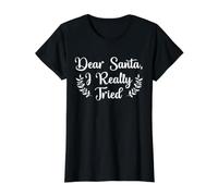 Cher Père Noël, J'Ai Vraiment essayé Noël Joyeuses fêtes T-Shirt Graphique avec Valeur