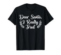 Cher Père Noël, J'Ai Vraiment essayé Noël Joyeuses fêtes T-Shirt Graphique avec Valeur