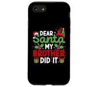 Cher Père Noël, Mon frère l'a Fait drôle pour Enfants, garçons et Filles Coque pour iPhone SE (2020) / 7/8