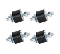 Cherbo Lot de 4 goujons en caoutchouc M8 40 x 30 mm - Isolateur de vibrations - Support cylindrique d'isolation des vibrations pour compresseurs d'air, moteur de garage, moteurs diesel