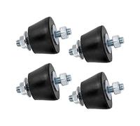 Cherbowing amortisseurs de vibrations de climatiseurs Pieds anti-vibrations de climatiseur split pour fixation antivibratoires amortisseurs support mural en caoutchouc amortisseur de vibrations