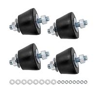 Cherbowing Amortisseurs de vibrations en caoutchouc M8 pour climatisation 45 x 35 mm