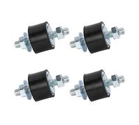 Cherbowing Bloc Silent Echappement Male Caoutchouc Goujons Amortisseur M8 30x20 mm 4 Pack Anti Vibration Isolateur Monte D’Isolation de Vibration pour Mini Split Pompes à Chaleur, Compresseurs d’air