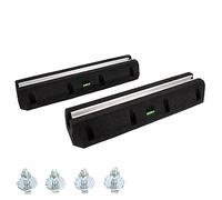 Cherbowing Console de sol, socle d'amortissement pour climatisation et pompe à chaleur, pieds anti-vibrations en caoutchouc, avec niveau à bulle, résistant aux UV, charge maximale : 400 kg (600 mm)