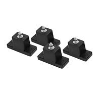 Cherbowing Lot de 4 pieds anti-vibrations pour climatisation - Support en caoutchouc pour climatisation - 200 kg - Antidérapant - Résistant aux UV