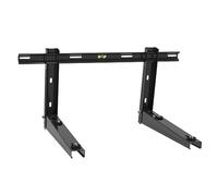 Cherbowing Support mural universel pour climatiseur - 550 mm - 9000-36000 BTU jusqu'à 160 kg - Console murale pour climatiseur split et pompe à chaleur - Robuste et stable (noir - 550 mm)
