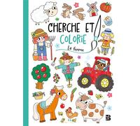 Cherche et colorie - La ferme - Collectif - Le Ballon Eds - broché - Document jeunesse