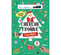 Cherche et Trouve - C'est noel ! + crayon - Kim Huynh - Petits Genies - cartonné - Livre-jeu