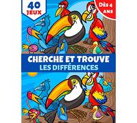 cherche et trouve les différences: jeu des différences | livre de jeux enfants dès 4 ans | + de 250 différences | COULEUR | Pour améliorer la ... des 7 erreurs | Grand Format 21,5 x 27,59 cm