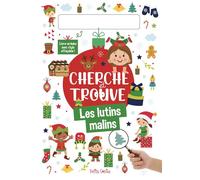 Cherche et trouve les Lutins malins + crayon - Kim Huynh - Petits Genies - broché - Livre-jeu