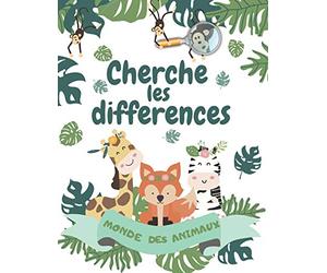 Cherche les differences: Jeux éducatif pour enfant dès 3 ans, Trouve les erreurs entre deux images dans le monde des animaux.