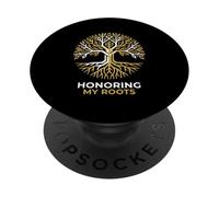 Chercheur en généalogie Honoring My Roots PopSockets PopGrip Adhésif