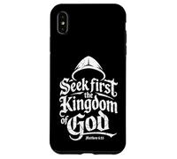 Cherchez d'abord Le Royaume de Dieu Matthieu 6 33 Vintage Christian Coque pour iPhone XS Max