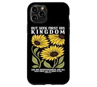 Cherchez d'abord Le Royaume de Dieu Tournesol Religion chrétienne Coque pour iPhone 11 Pro