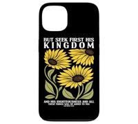 Cherchez d'abord Le Royaume de Dieu Tournesol Religion chrétienne Coque pour iPhone 13
