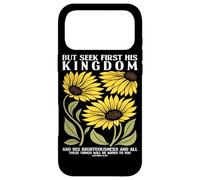 Cherchez d'abord Le Royaume de Dieu Tournesol Religion chrétienne Coque pour iPhone 17 Pro Max