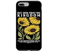 Cherchez d'abord Le Royaume de Dieu Tournesol Religion chrétienne Coque pour iPhone 7 Plus/8 Plus