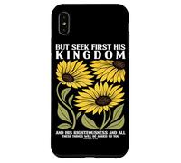 Cherchez d'abord Le Royaume de Dieu Tournesol Religion chrétienne Coque pour iPhone XS Max