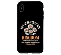 Cherchez d'abord son royaume, marguerite florale chrétienne Coque pour iPhone XS Max