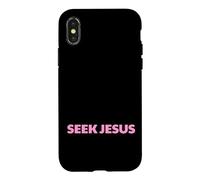 Cherchez Jésus, mais d'abord, Laissez-Moi remercier Dieu, Sauve, chrétien Coque pour iPhone X/XS