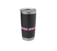 Cherchez Jésus, mais d'abord, laissez-moi remercier Dieu, sauve, chrétien Gobelet isotherme en acier inoxydable double paroi