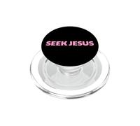 Cherchez Jésus, mais d'abord, Laissez-Moi remercier Dieu, Sauve, chrétien PopSockets PopGrip pour MagSafe