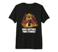 Cherchez L’Histoire Trouvez des Récits Explorez Le Passé T-Shirt Haut de Gamme