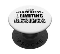 Cherchez Le Bonheur en limitant Les désirs PopSockets PopGrip Adhésif