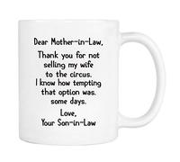 Chère Belle-Mère, Merci De Ne Pas Avoir Vendu Ma Femme À... Mug À Café Mignonne Tasse À Café Modernes Tasses À Thé Pour L'École Bureau Lait 330Ml