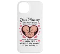 Chère Maman, Bonne Première Fête des Mères De Bump Coffee Coque pour iPhone 14 Plus