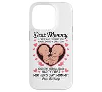 Chère Maman, Bonne Première Fête des Mères De Bump Coffee Coque pour iPhone 14 Pro