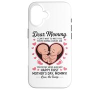 Chère Maman, Bonne Première Fête des Mères De Bump Coffee Coque pour iPhone 16