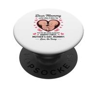 Chère Maman, Bonne Première Fête des Mères De Bump Coffee PopSockets PopGrip Adhésif