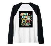 Chère Personne derrière Moi Jésus Vous Aime Foi Positive Inspira Manche Raglan