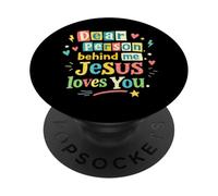 Chère Personne derrière Moi Jésus Vous Aime Foi Positive Inspira PopSockets PopGrip Adhésif