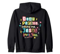 Chère Personne derrière Moi Jésus Vous Aime Foi Positive Inspira Sweat à Capuche