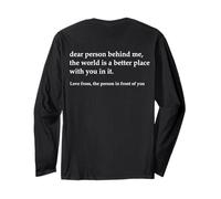 Chère Personne derrière Moi, Le Monde est Meilleur avec toi Manche Longue